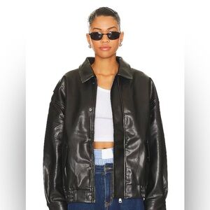 Lioness Kenny Bomber Leather Jacket XXS
